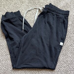 Vuori Black Jogger Pants with White Drawstring